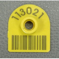 Бирка двойная, Неофлекс, с номерами, полукруглая, для свиней и МРС, пластик, 30х35 мм