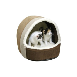 Домик для кошек Эми, полиэстер, 35х33х32 см, бежевый/коричневый, 84956, Кербл