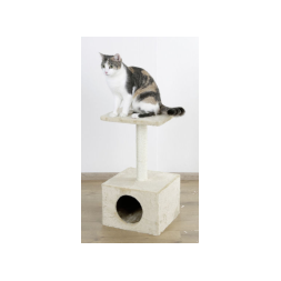 Домик для кошек Аметист, полиэстер, 31х31х57 см, бежевый, 84473, Кербл